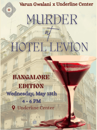 Poster for Murder at Hotel Levion by Varun Gwalani and Underline Center